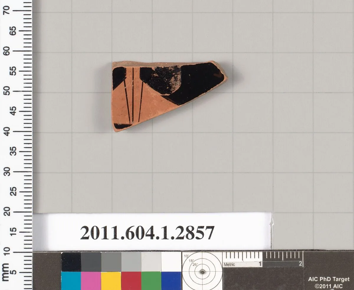 Terracotta fragment of a kylix (drinking cup) — Unknown