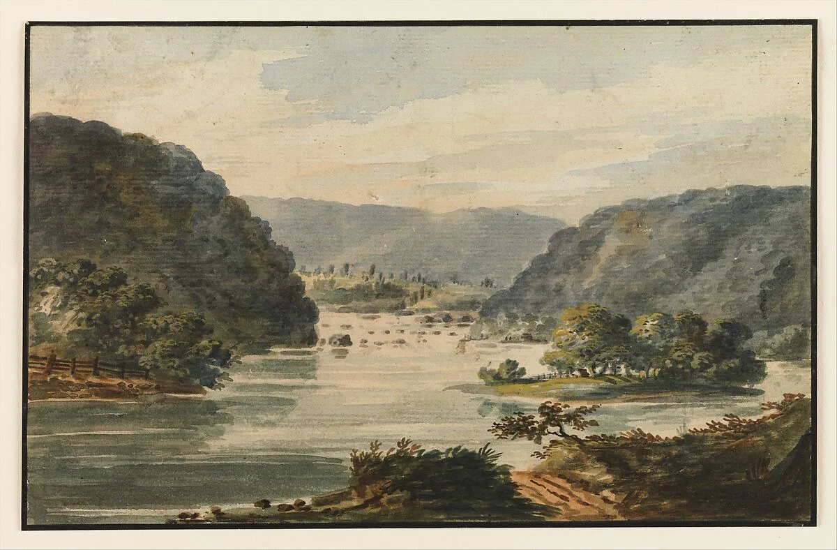A View of the Potomac at Harpers Ferry — Pavel Petrovich Svinin