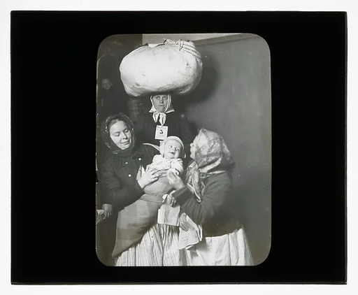 [Social Documentary Lantern Slide of New York]