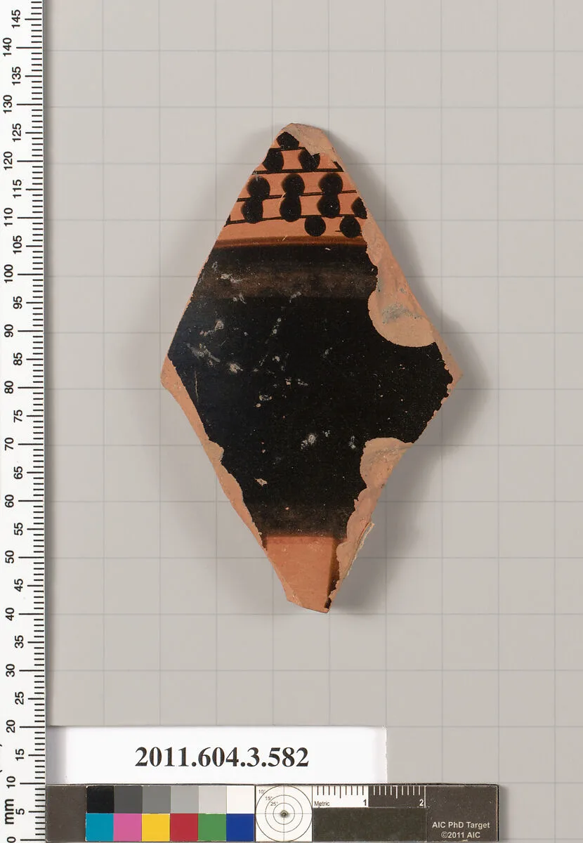 Terracotta fragment of a column-krater (bowl for mixing wine and water) — Unknown
