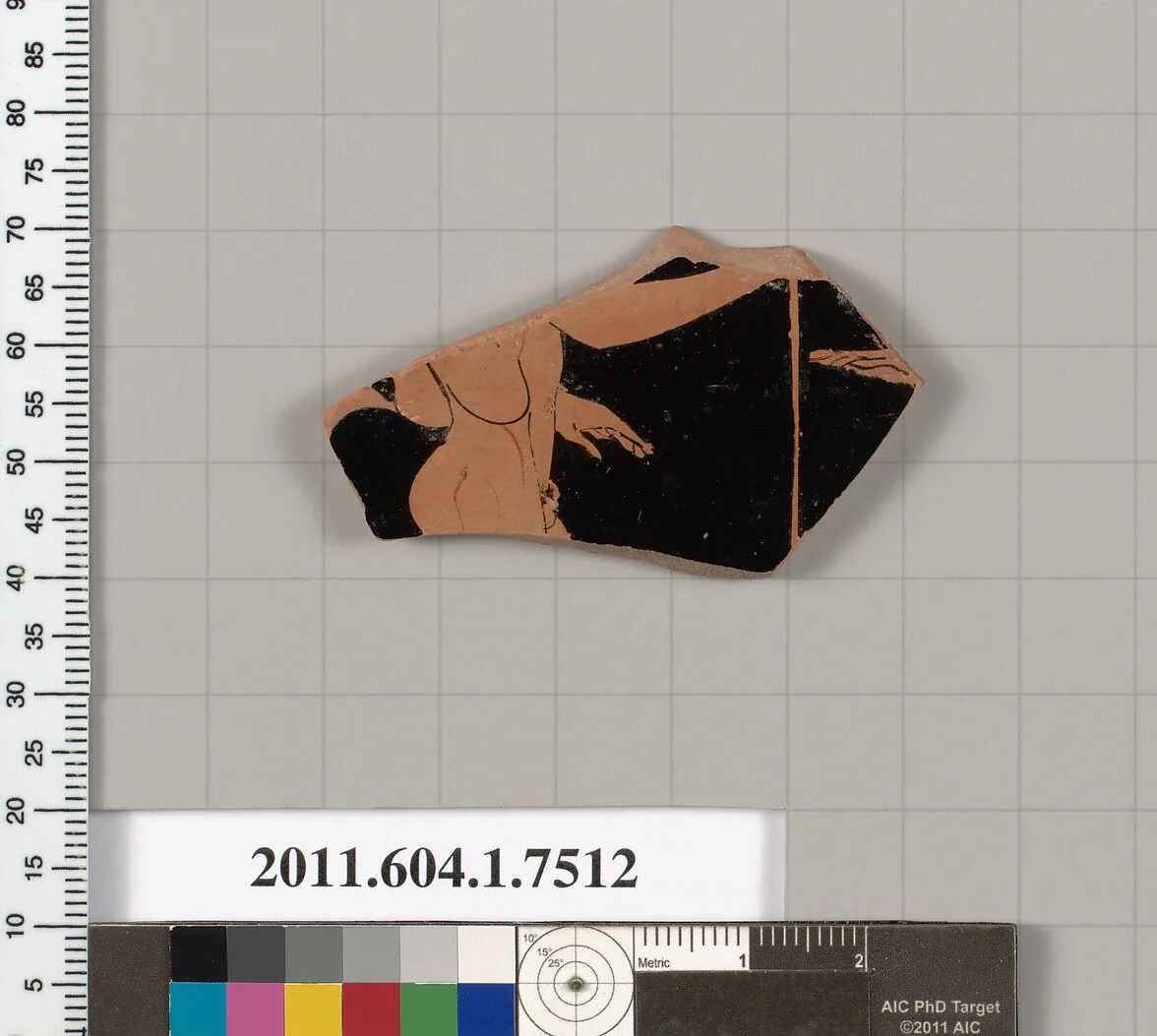 Terracotta fragment of a kylix (drinking cup) — Unknown