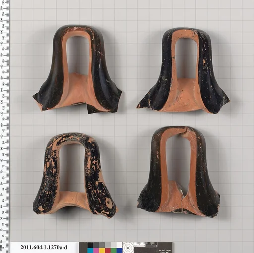 Terracotta fragments of kylikes (drinking cups)
