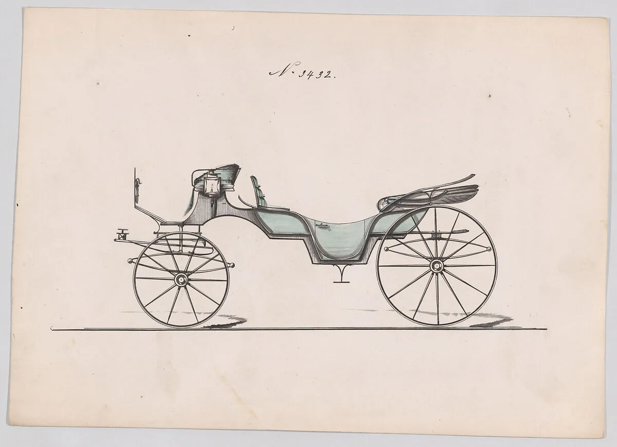 Design for Vis-à-vis, no. 3432 — Brewster & Co.