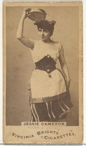 Jessie Cameron, from the Actors and Actresses series (N45, Type 1) for Virginia Brights Cigarettes