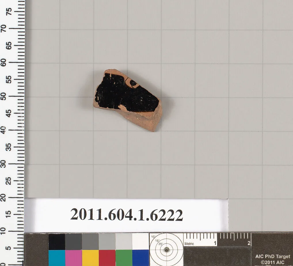 Terracotta fragment of a kylix (drinking cup) — Unknown