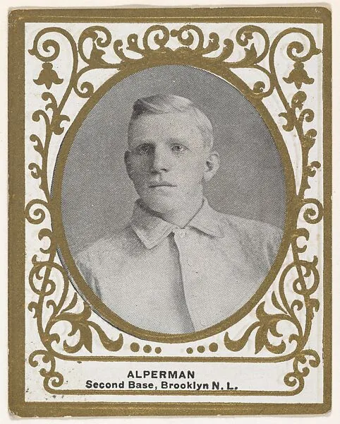 Alperman, 2nd Base, Brooklyn, National League, from the Baseball Players (Ramlys) series (T204) issued by the Mentor Company to promote Ramly and T.T.T. Turkish Cigarettes — Carl Homer Studios, Boston|Mentor Company, Boston