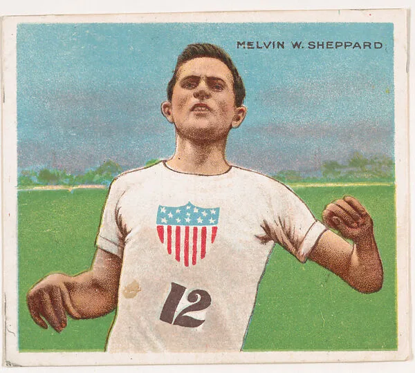 Melvin Sheppard, Track and Field, from Mecca & Hassan Champion Athlete and Prize Fighter collection, 1910 — Mecca Cigarettes