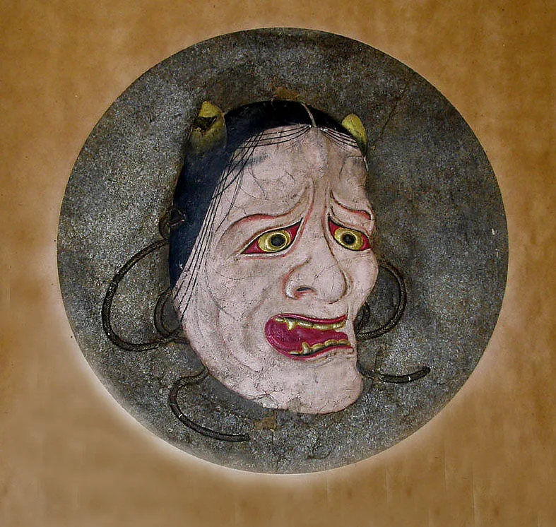 能面図・般若|Noh Mask of a Demoness (Hannya) — Ogawa Haritsu (Ritsuō)