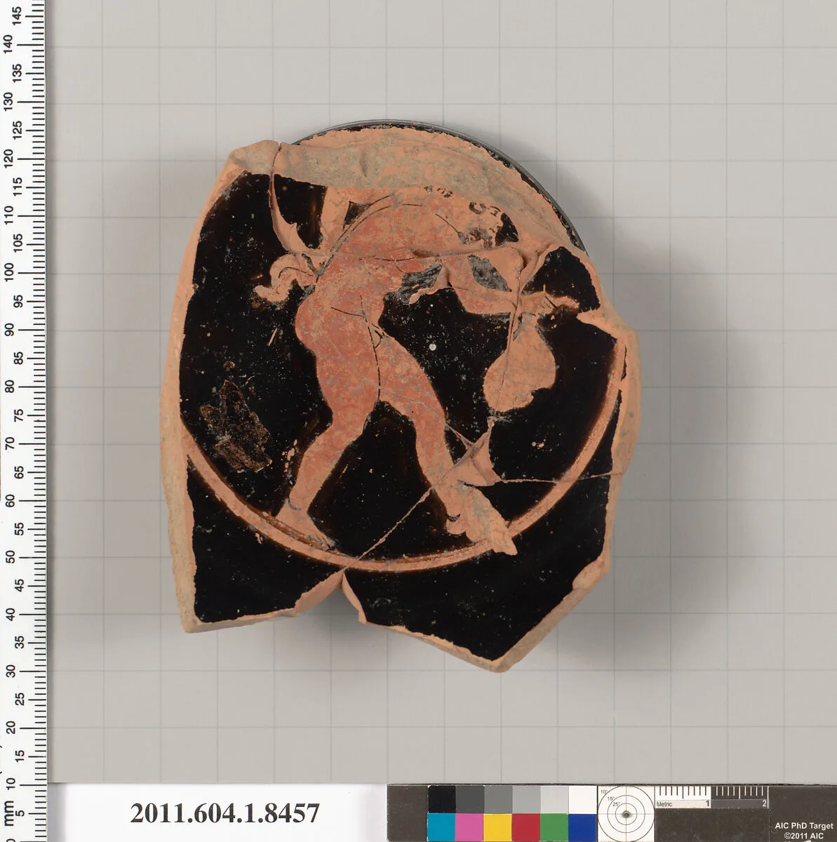 Terracotta fragment of a stemless kylix (drinking cup) — Unknown
