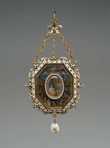 Pendant with Scenes from the Life of Christ and Two Saints