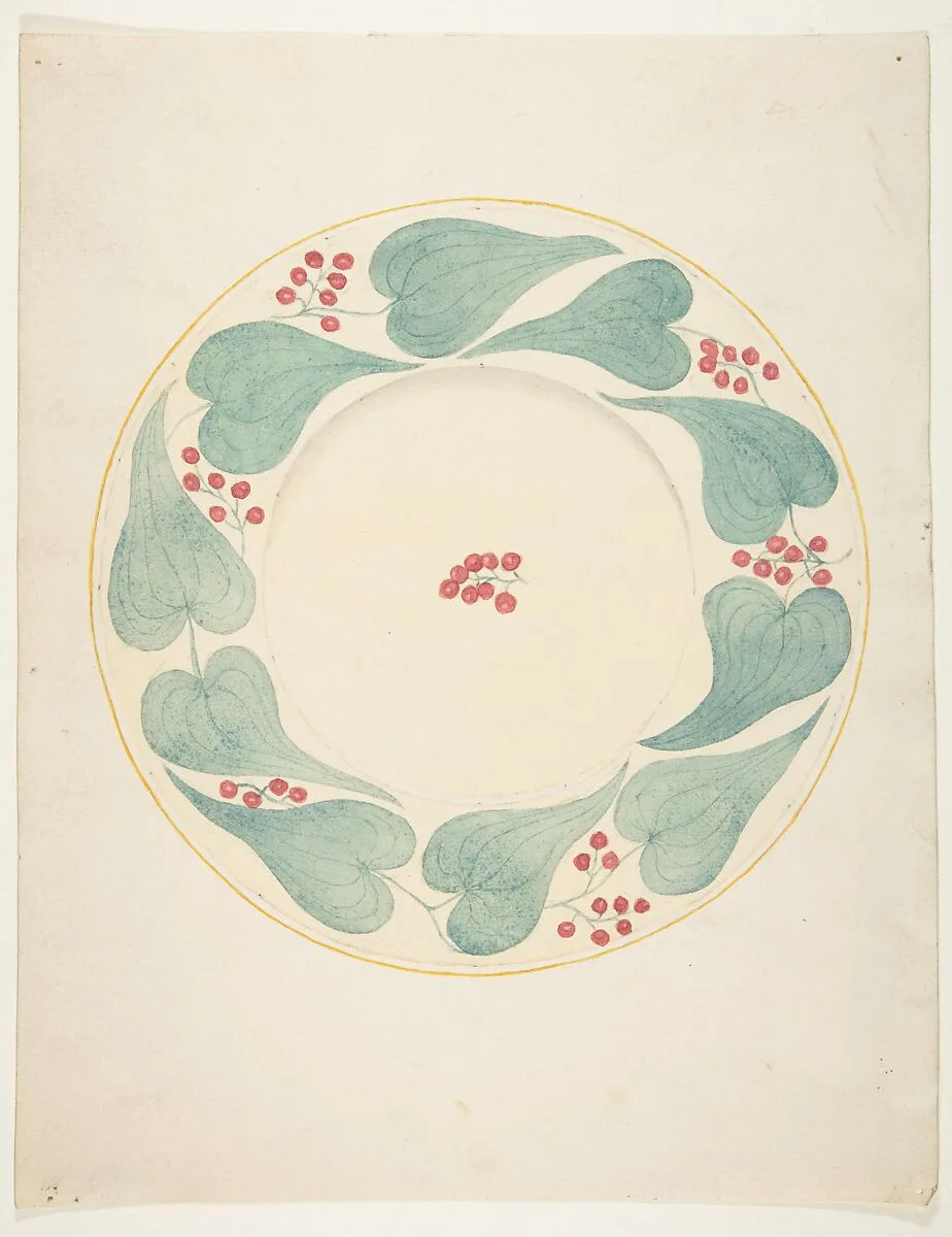 Design for a Fruit Plate — Anonymous, French, 19th century
