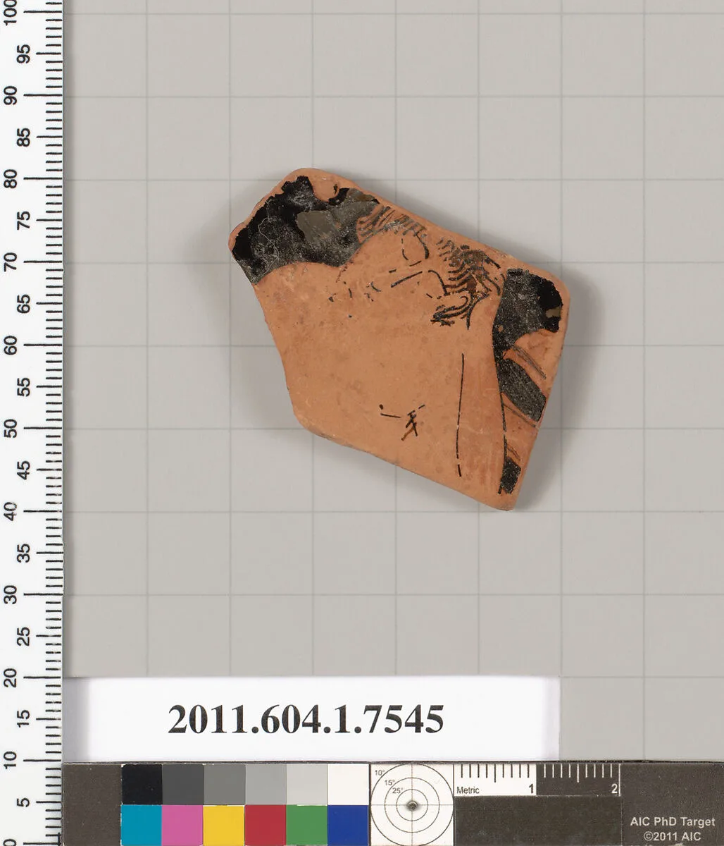 Terracotta fragment of a kylix (drinking cup) — Unknown