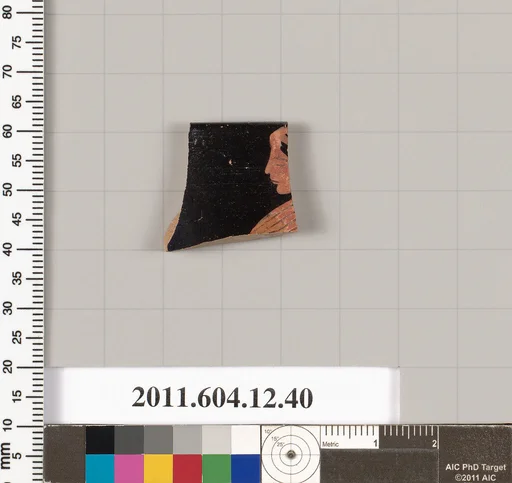 Terracotta rim fragment of a kylix (drinking cup)