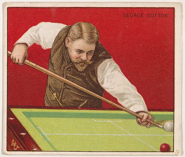 George Sutton, Billiards, from Mecca & Hassan Champion Athlete and Prize Fighter collection, 1910 — Mecca Cigarettes