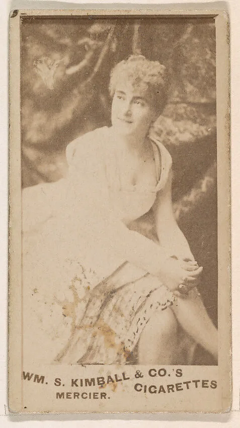 Miss Mercier, from the Actresses series (N203) issued by Wm. S. Kimball & Co. — William S. Kimball & Company
