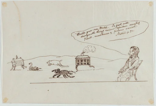 Build Your Own World. So Fast Will Disagreeable Things...Vanish (Illustration for Ralph Waldo Emerson's "Nature")