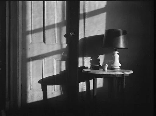[Lamp on Table in Walker Evans's Apartment, 441 East 92nd Street, New York City]