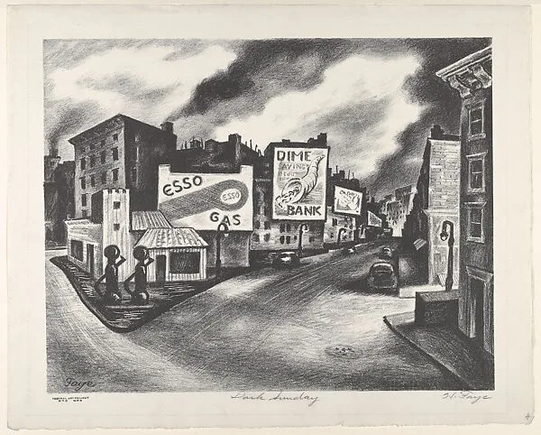 Dark Sunday — Harold Knickerbocker Faye|WPA