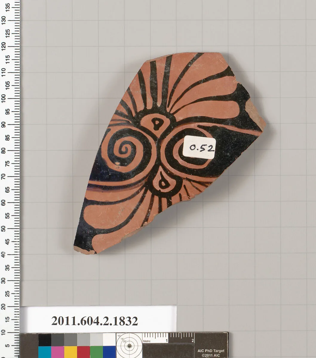 Terracotta fragment of a skyphos (deep drinking cup) — Unknown