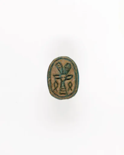 Scarab with Hathor-like Canaanite Goddess