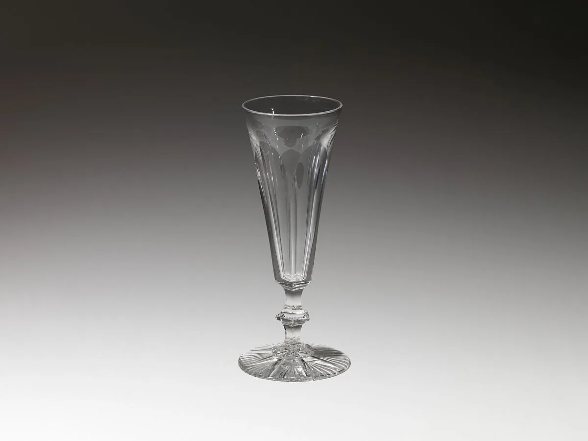 Champagne flute — Jersey Glass Company of George Dummer