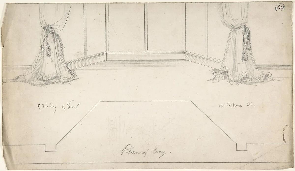 Plan for Window Bay — Charles Hindley and Sons