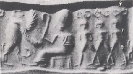 Cylinder seal and modern impression — Unknown