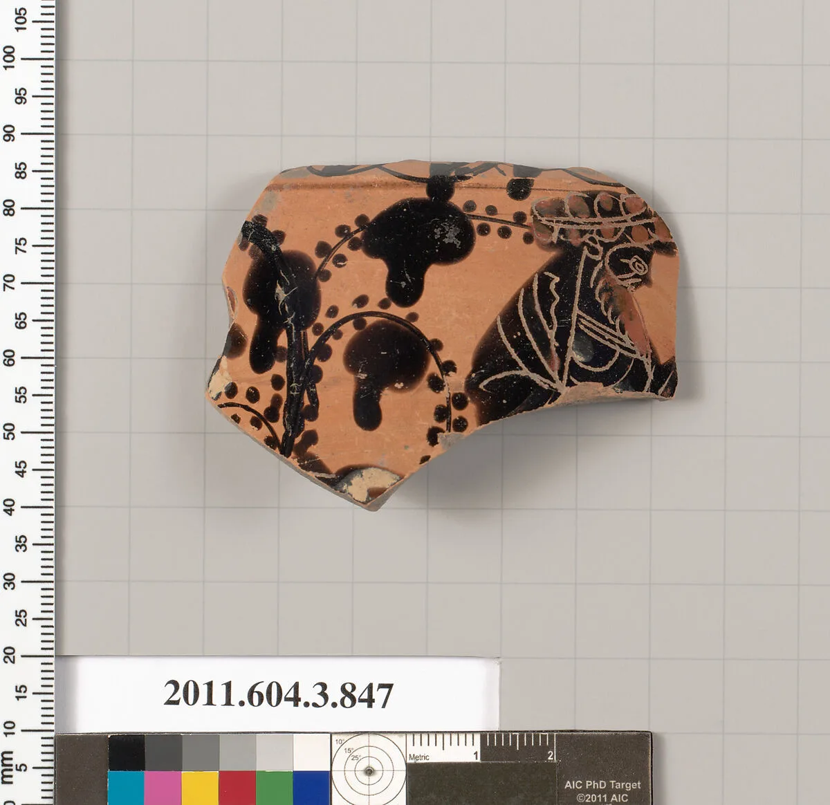 Terracotta fragment of a lekythos (oil flask) — Unknown