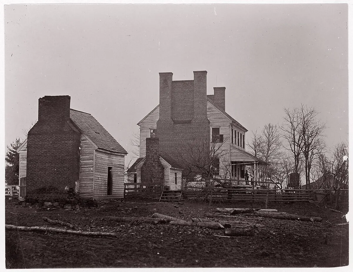 Lewis House. Battlefield of Bull Run — George N. Barnard|Mathew B. Brady