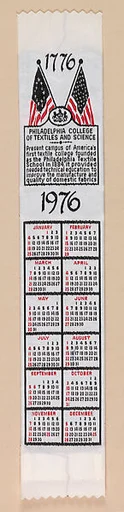 Bicentennial ribbon calendar
