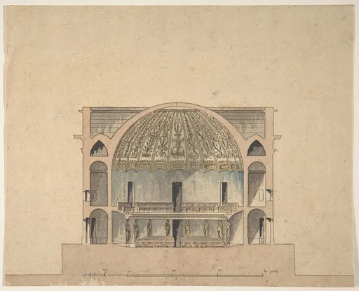 Design for the Interior Elevation of a Theater