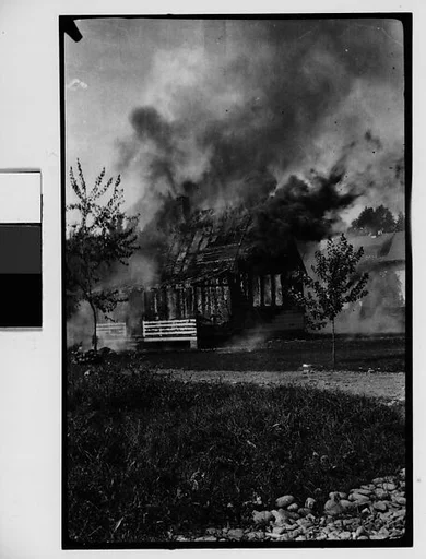 [Burning Wooden House]