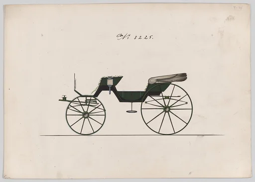Design for Cabriolet (?) Phaeton, no. 3225