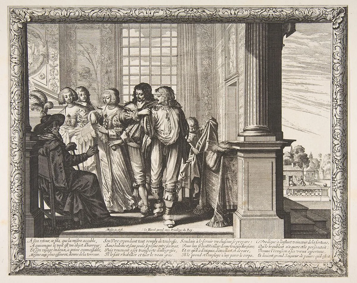 The Prodigal Son Changes His Clothes — Abraham Bosse|Jean I Leblond