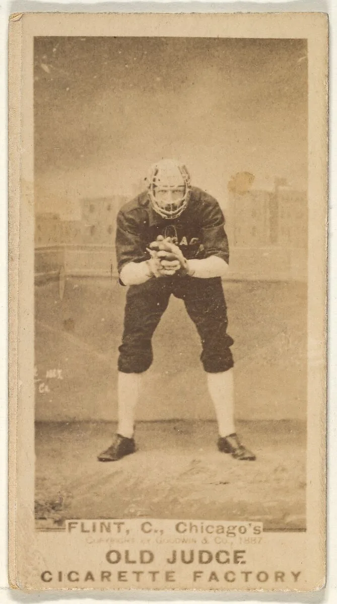 Frank Sylvester "Silver" Flint, Catcher, Chicago, from the Old Judge series (N172) for Old Judge Cigarettes — Goodwin & Company