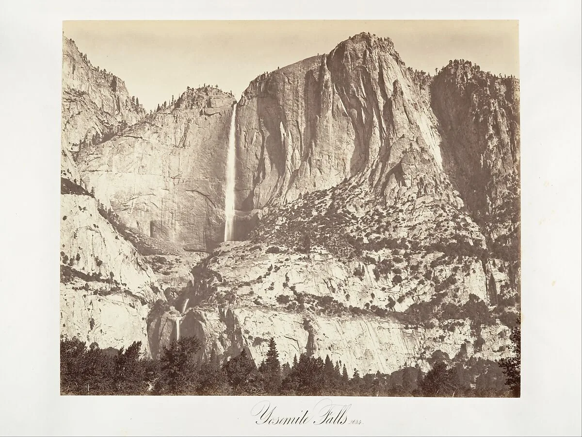 Yosemite Falls, 2,634 feet — Carleton E. Watkins