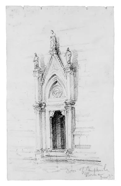 Door of Campanile, Florence — John Singer Sargent