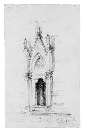 Door of Campanile, Florence