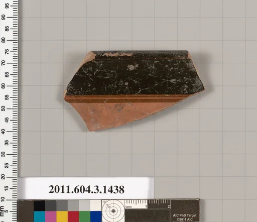 Terracotta rim fragment of a skyphos (deep drinking cup)