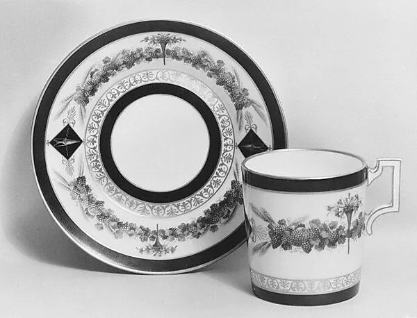 Cup and saucer — Imperial Porcelain Manufactory, St. Petersburg
