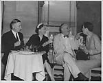 [Walker Evans with Unidentified Couple and Woman "Tiger Raoul", Fifth Avenue Hotel, New York]