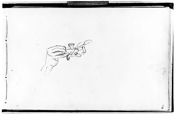 Hand of a Javanese Dancer (from Sketchbook of Javanese Dancers) — John Singer Sargent