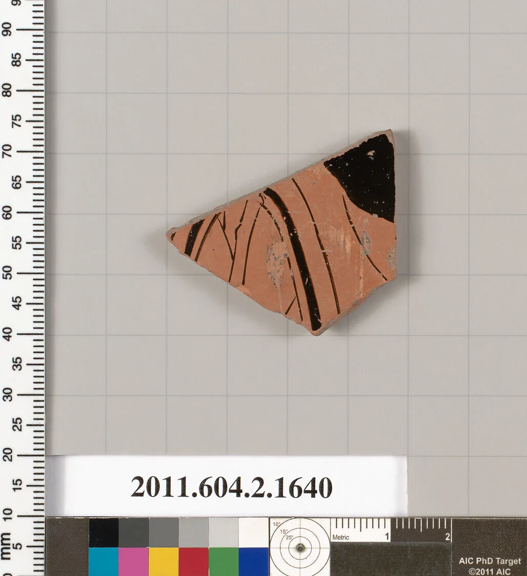 Terracotta fragment of a skyphos (deep drinking cup) — Unknown