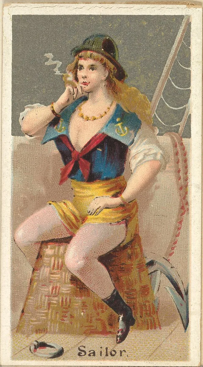 Sailor, from the Occupations for Women series (N166) for Old Judge and Dogs Head Cigarettes — Goodwin & Company