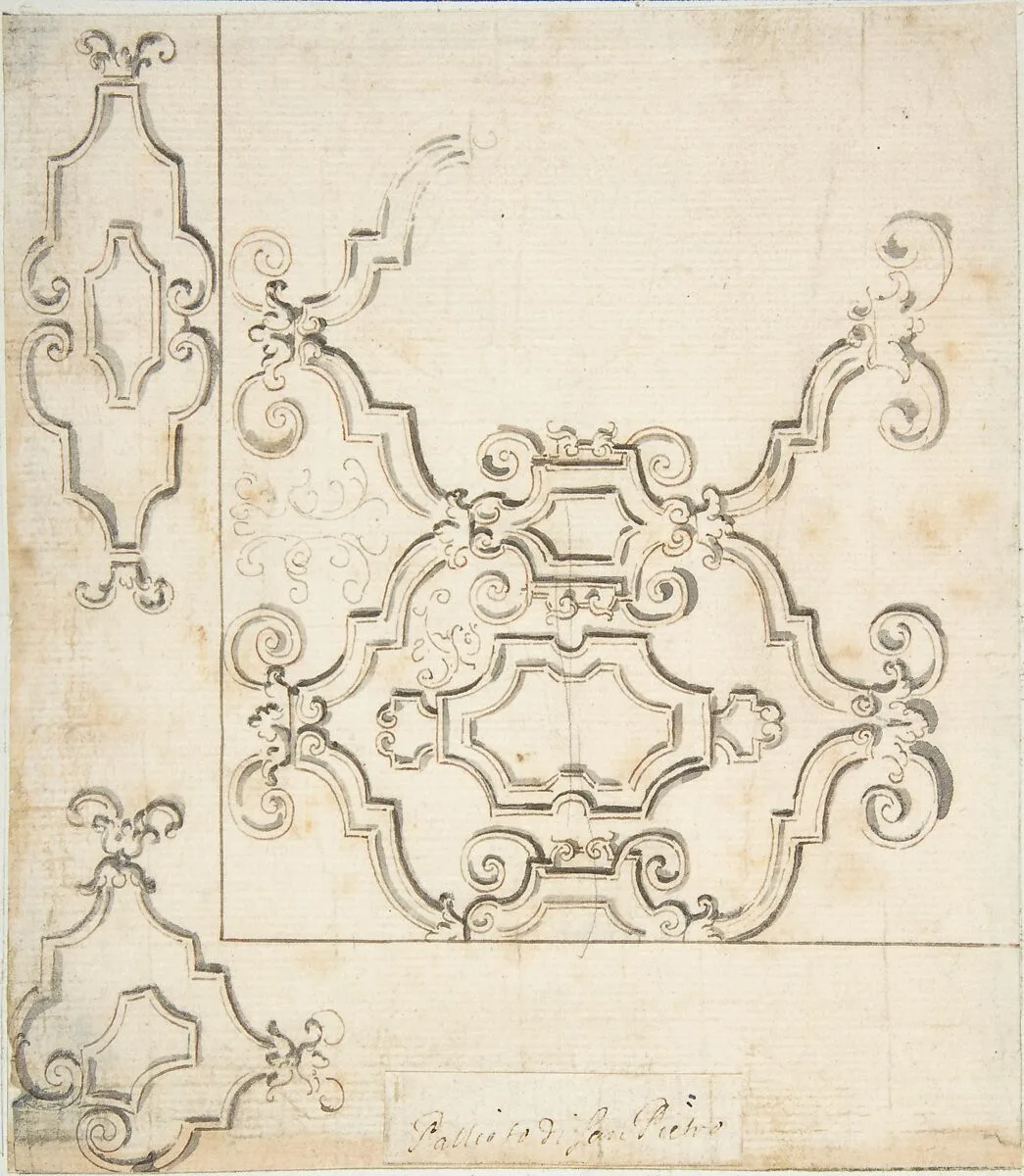 Design for Altar Frontal — Anonymous, Italian, Piedmontese, 18th century