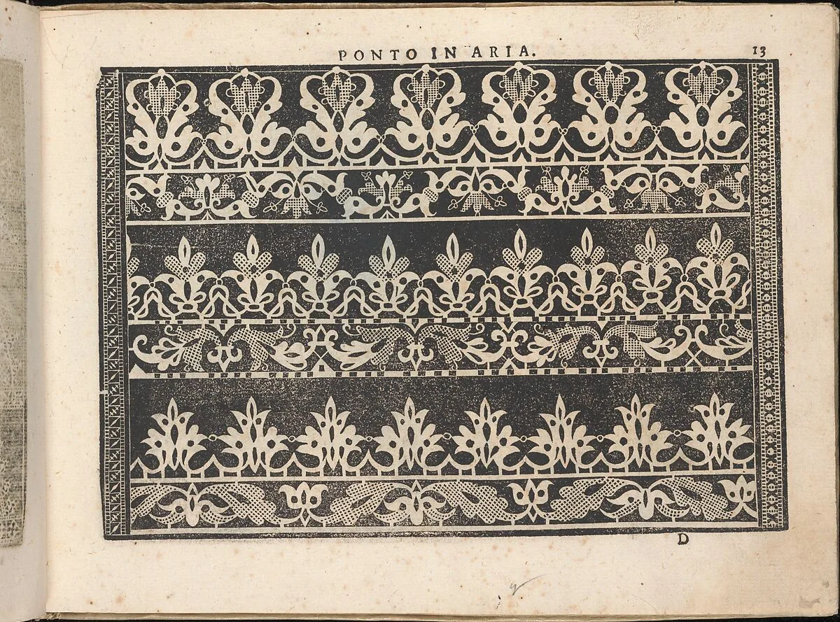Fiore D'Ogni Virtu Per le Nobili Et Honeste Matrone, page 13 (recto) — Isabella Catanea Parasole|Antonio Fachetti