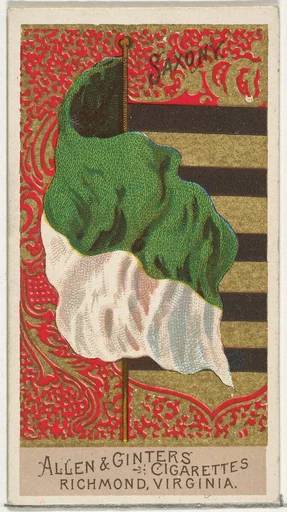Saxony, from Flags of All Nations, Series 2 (N10) for Allen & Ginter Cigarettes Brands