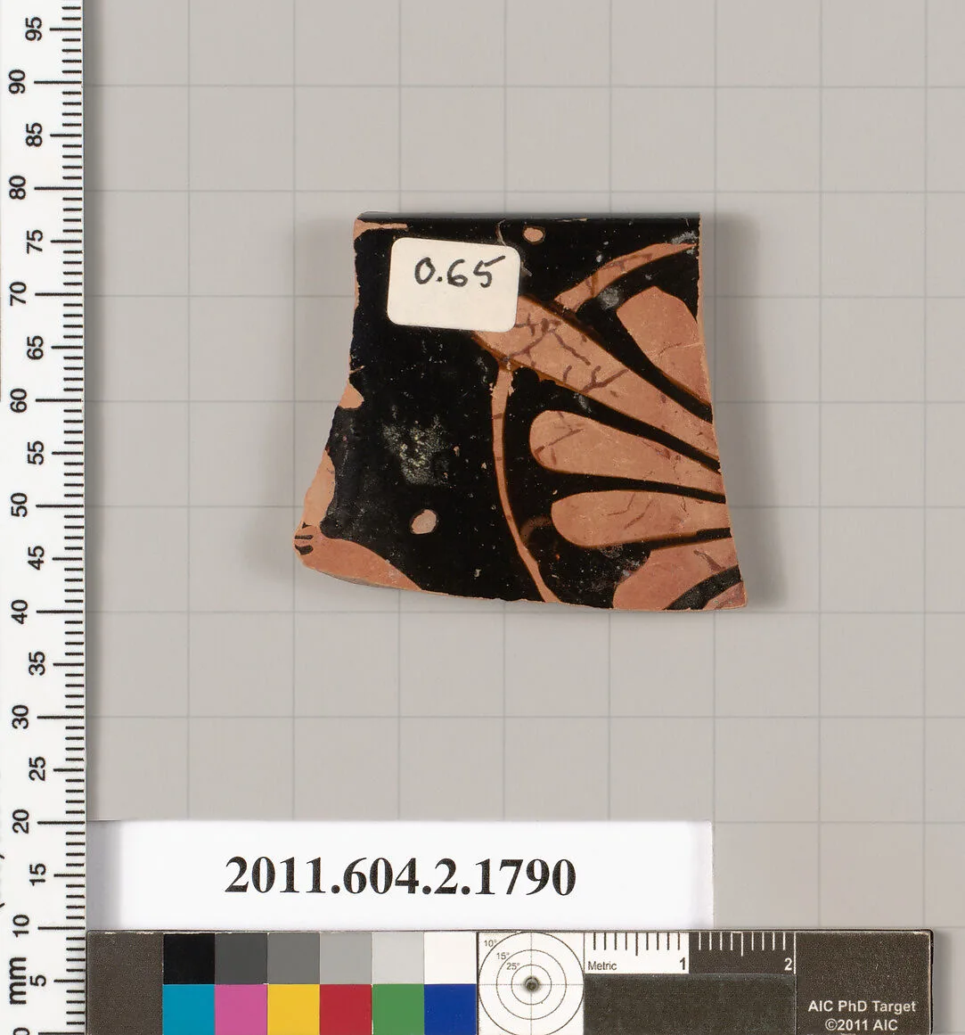 Terracotta rim fragment of a skyphos (deep drinking cup) — Unknown