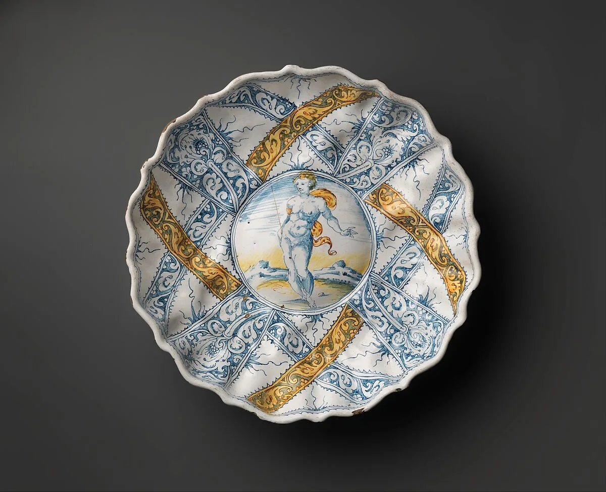 Bowl in "Faenza white" maiolica — Leonardo Bettisi, known as Don Pino