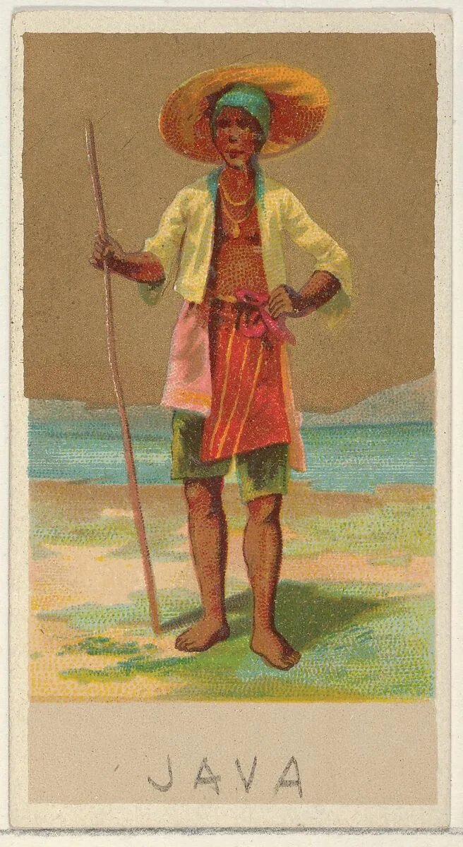 Java, from the Natives in Costume series (N16), Teofani Issue, for Allen & Ginter Cigarettes Brands — Teofani & Company|Allen & Ginter